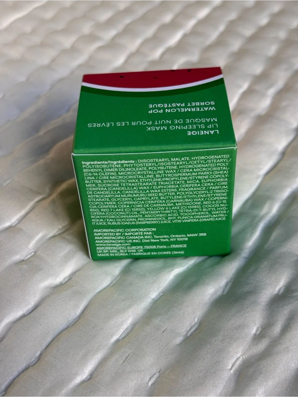 NEW LANEIGE Watermelon Pop Lip Sleeping Mask - Pink/Red